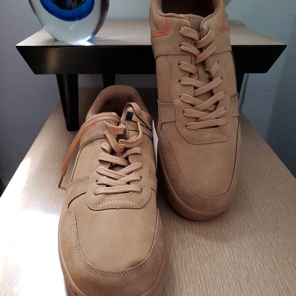 BNWT ZARA suede style brown lace up sneaker KICKS (45 - US 12)